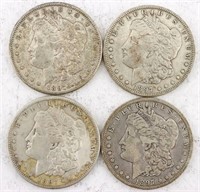 1897 4 Silver Morgan Dollars
