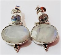 925 Sterling Silver Moonstone Earrings