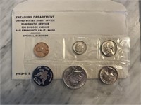 1965 SPECIAL MINT COIN SET SILVER JFK