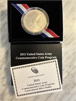 2011 US ARMY COMM COIN UNC SILVER DOLLAR