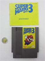 Super Mario 3, jeu de Nintendo NES + livret
