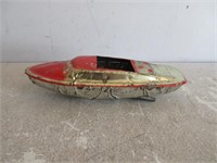 ANTIQUE TIN TOY BOAT