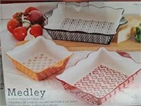 Baum Medley 3 Pc Oven to Table Baking/Serving Set