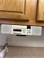 GE under then counter stereo/ CD player