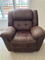 Suede reclining chair
