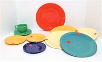 Fiesta Ware Plates, Saucers and Cup