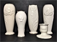 Lenox Porcelain Vases and Candlestick