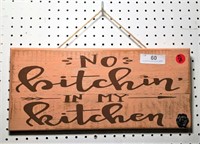 Wooden Kitchen Sign