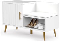 NOVTRA Shoe Storage Bench for Entryway | Modern S