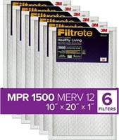 Filtrete 10x20x1 Air Filter, MPR 1500, MERV 12, H
