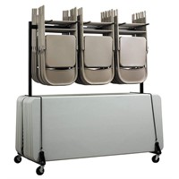 AdirOffice Combo Cart for Chairs & Tables - Folda