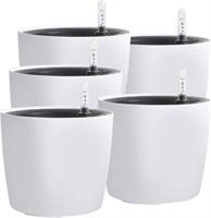 KINJOEK 5 Packs 7 Inch Self Watering Pot with Wat