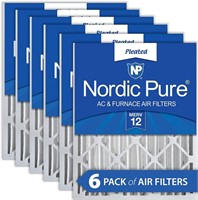 Nordic Pure 16x25x4 MERV 12 Pleated AC Furnace Ai