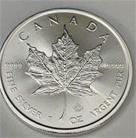 2022 Canada $5 .9999 Fine Silver Coin