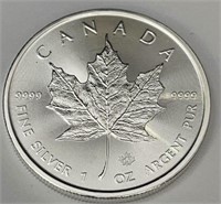 2022 Canada $5 1OZ .9999 Fine Silver Coin