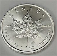 2022 Canada $5 1OZ .9999 Fine Silver Coin