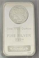 1 Troy Ounce .999 Fine Silver Bar