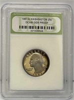 1987-S Washington 25Cent Dcam Gem Proof Coin