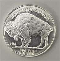 1/10 Troy Ounce .999 Fine Silver Buffalo Coin
