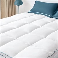 LINSY LIVING Mattress Topper Queen, Extra Thick P