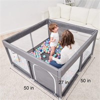 PandaEar Baby Playpen, Large Baby Playpen for Tod