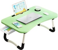 Lap Desk with Storage Drawer, Holders for Cup and