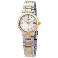 Citizen Ladies Quartz Two-Tone Watch with White Di