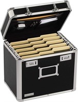 Vaultz Locking File Organizer Box - 13.5 x 13.25