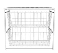 2-Drawer Close Mesh Wire Basket Only