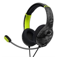 PDP AIRLITE Wired Headset: Electric Carbon For Xbo