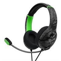 PDP AIRLITE Wired Headset: Neon Carbon For Xbox