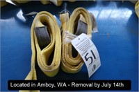 LOT, (2) TUFFY 3"X4' LIFTINGS STRAPS,