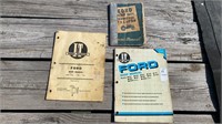 Three vintage Ford manuals