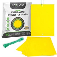2 PKS - Yellow Sticky Traps – 40 Pack Extra-Wide