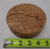 Wooden Fish Puzzle Box