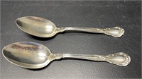 Two Large Birks Sterling Spoons 8.5" Long