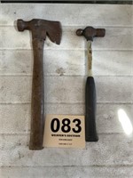 Hatchet and ball peen hammer
