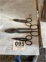 3 Metal shears.  2 are Wiss brand