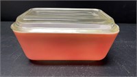 Vintage Pyrex Pink Covered Refrigerator Dish 6.75"