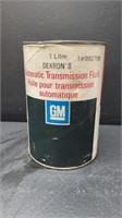 Vintage GM Full Tin & Cardboard Can Of Dexron II A