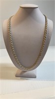 Vintage Sterling Silver 18" Rope Link Chain