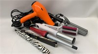 (5) Hairstyling Irons Straightners Blowdryer