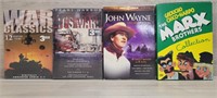 (4) DVD Sets War, Western, Comedy