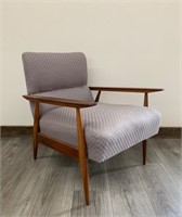 Mid Century Modern Teak Frame Arm Chair
