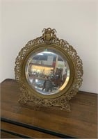 Fine French Heavy Baroque Footed Mirror