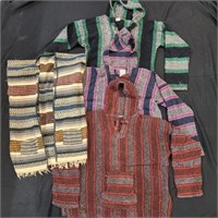 Vintage Baja Sweaters Drug Rugs Poncho