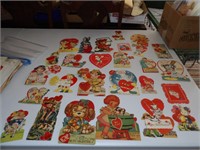 20 PLUS USED VALENTINES CARDS FROM THE 1950'S