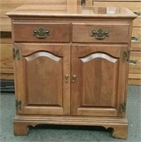 Ethan Allen Table/ Cabinet, Approx. 26"×16"×28"