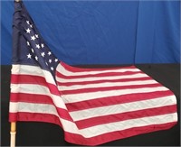 American Flag on Pole 30" x 46"