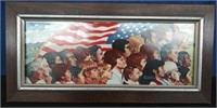 Norman Rockwell Print on Porcelain 16 1/2" x 8"